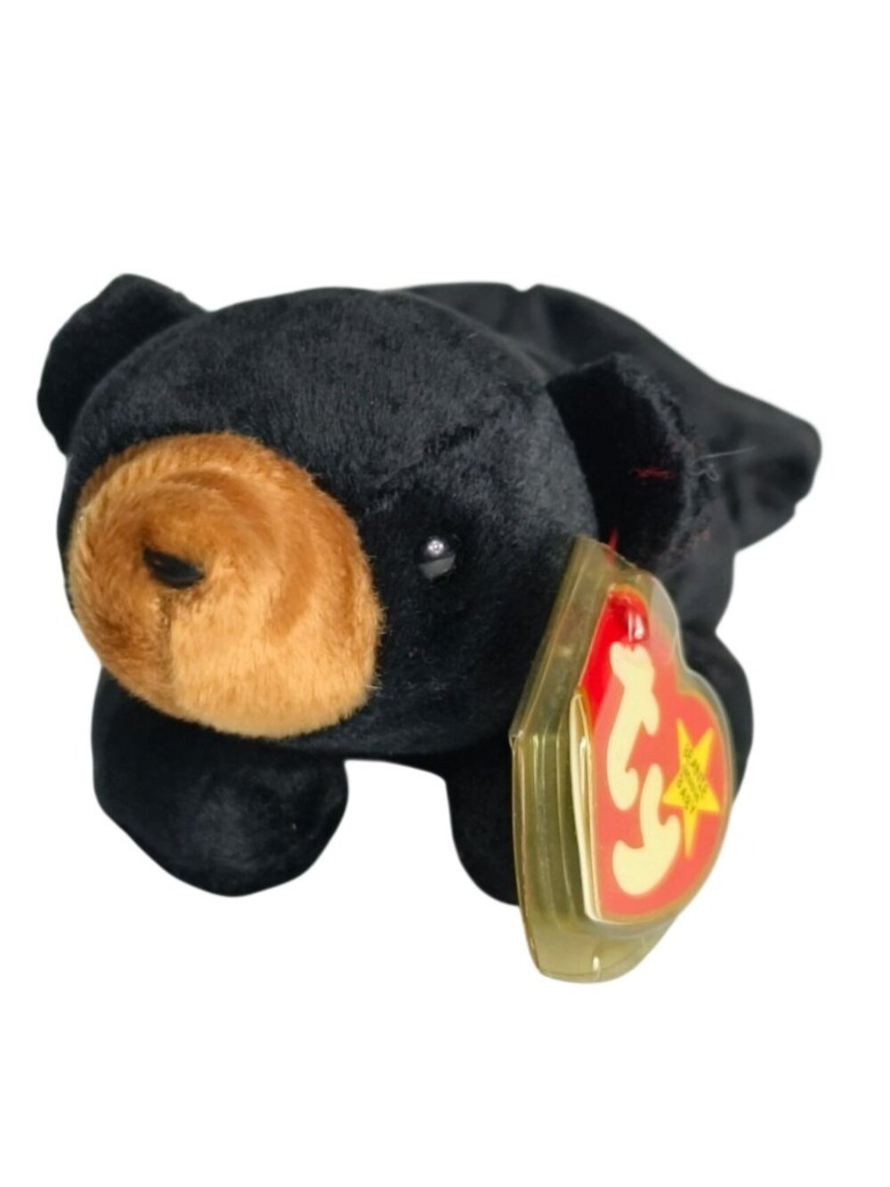 Ty Beanie Babies Blackie Bear Plush Toy MWMT 1994 Collectible VTG Stuffed Animal